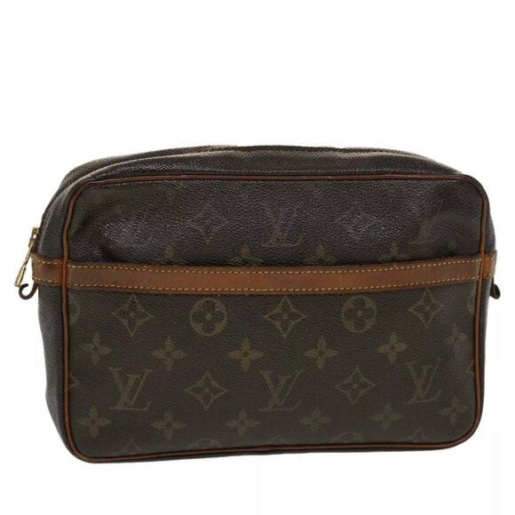 LOUIS VUITTON Monogram Compiegne 23 Clutch Bag M51847 LV Auth 44093 - Picture 1 of 12
